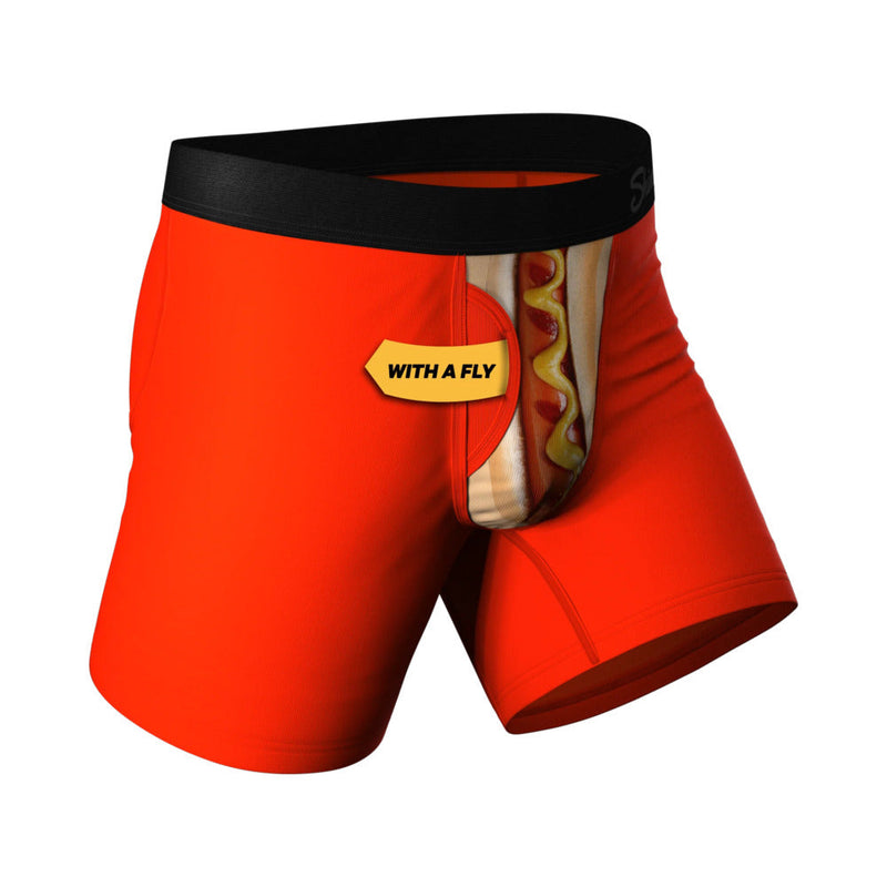Shinesty The Coney Islands Hot Dog Ball Hammock Pouch Underwear with Fly M