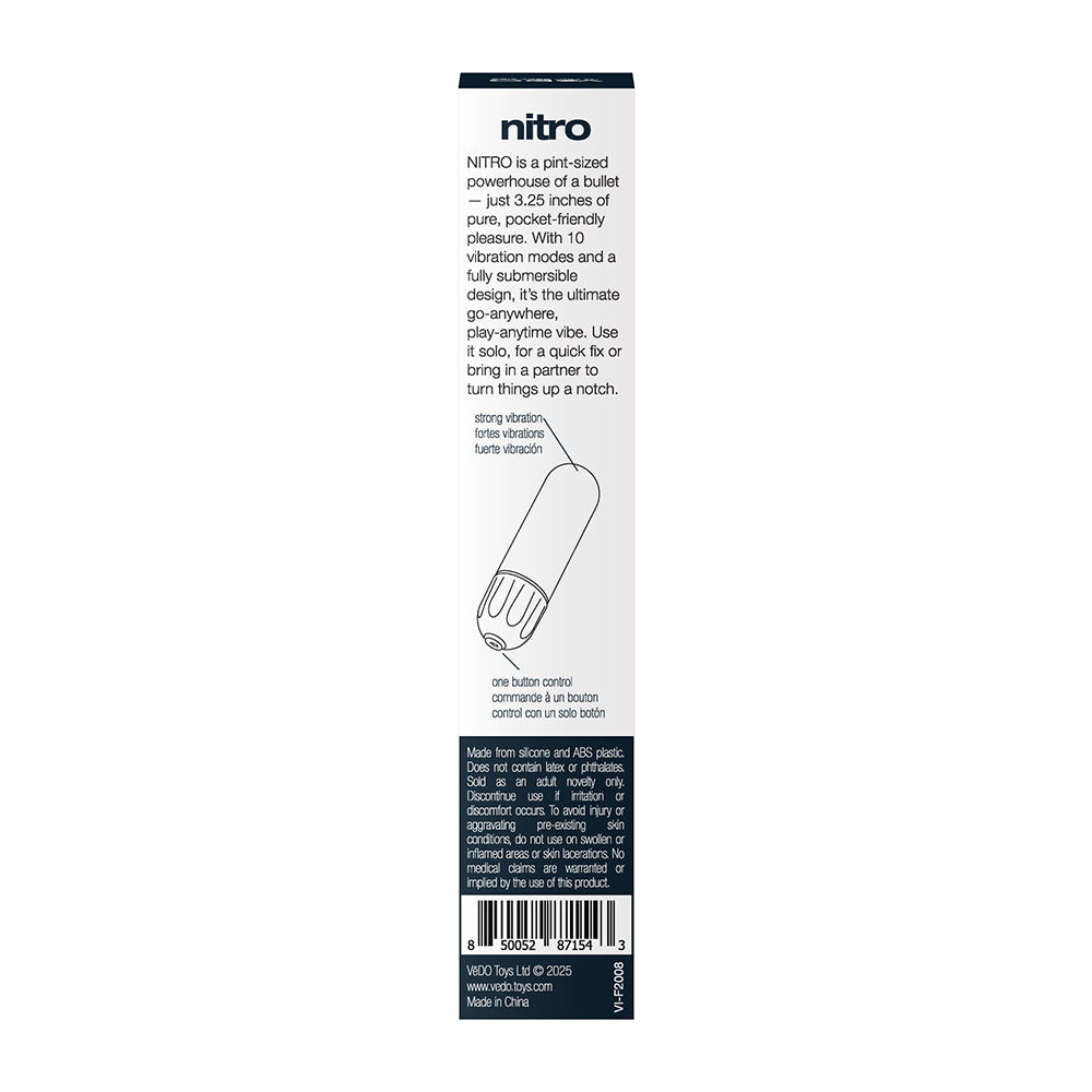 VeDO Nitro Rechargeable Bullet Vibe Black