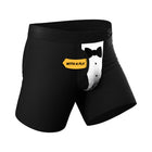 Shinesty The 009 Black Tuxedo Ball Hammock Pouch Underwear with Fly 2XL