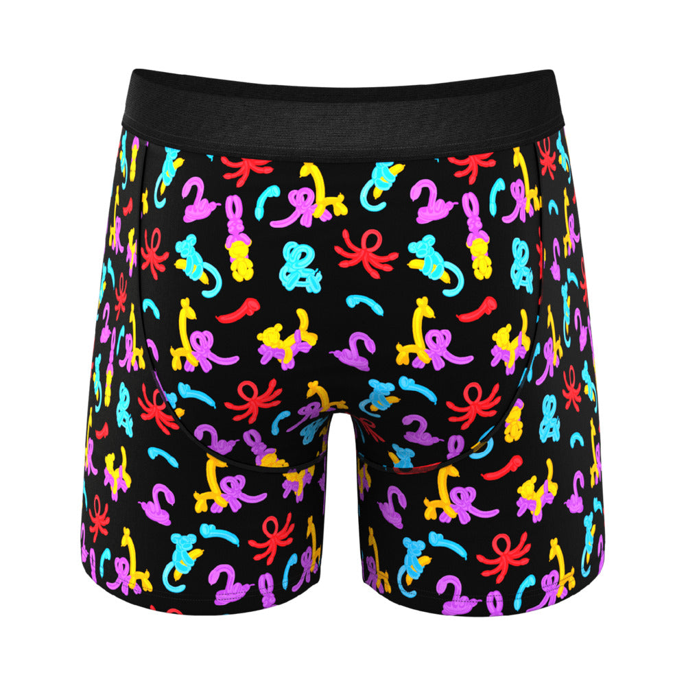 Shinesty The Knot Tonights Balloon Animal Ball Hammock Pouch Underwear with Fly 2XL