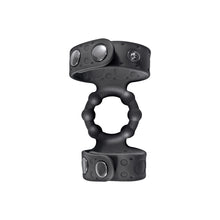Magic Beaded Cock Ring&Adjustable Ball Straps Black