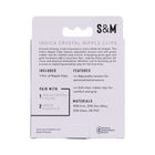 Sportsheets Sex & Mischief Indica Crystal Nipple Clips
