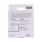 Sportsheets Sex & Mischief Indica Crystal Nipple Clips