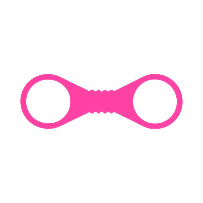 Sportsheets Sex & Mischief Large Hot Pink Silicone Cuffs