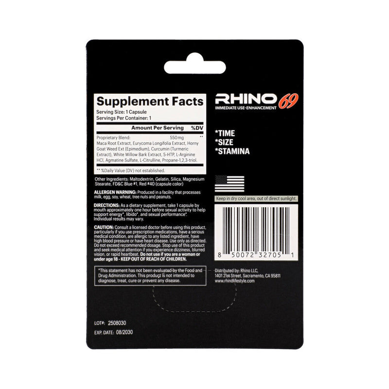 Rhino 69 Capsule 1ct