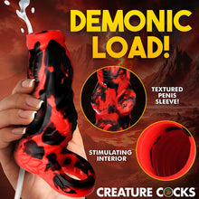 Creature Cocks Hell Hound Squirting Silicone Penis Enhancer Red