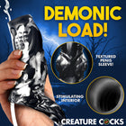 Creature Cocks Night Prowler Squirting Silicone Penis Enhancer Silver