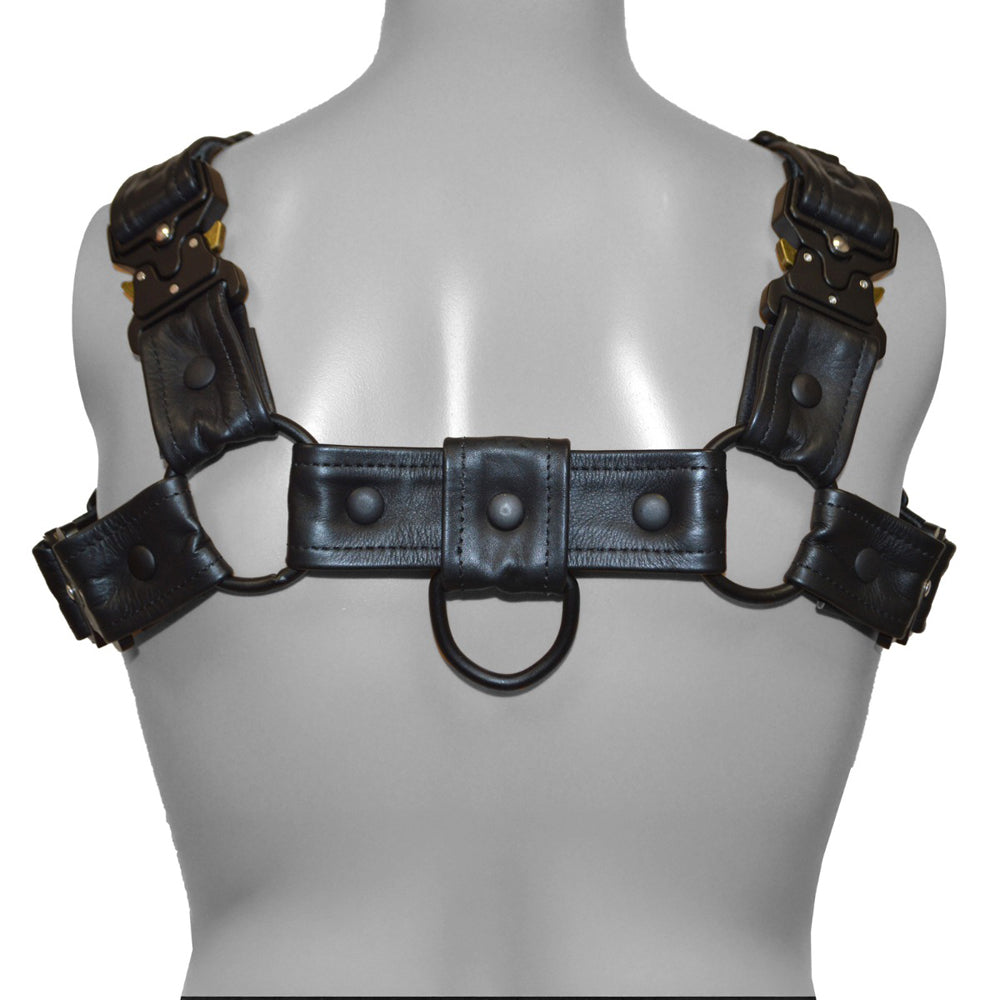 Prowler RED Bull Harness Black with Metal Fittings M