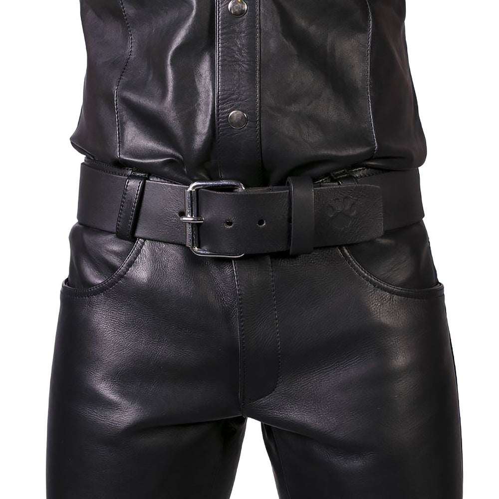 Prowler RED Leather Jeans Black 35 in.