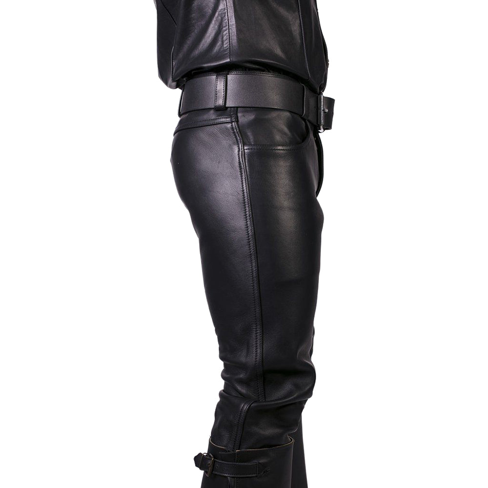 Prowler RED Leather Jeans Black 35 in.