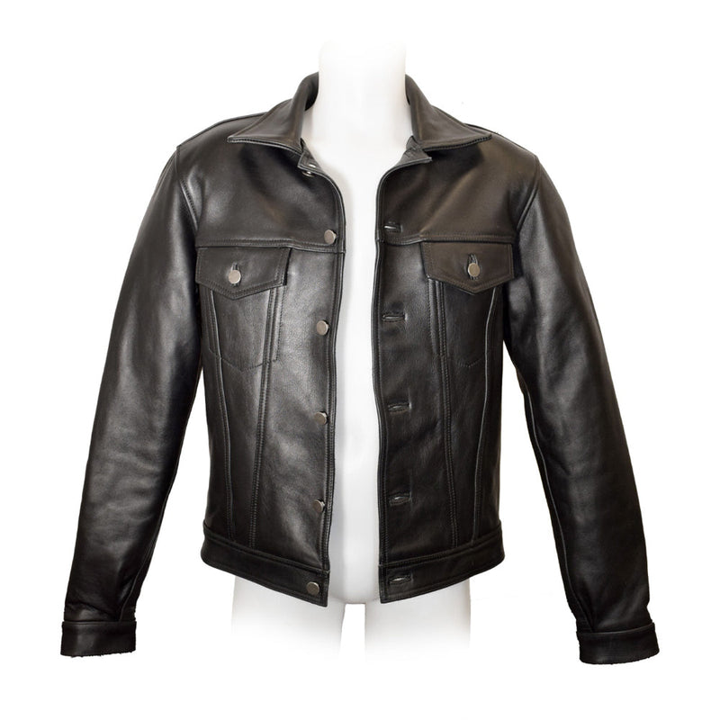 Prowler RED Leather Trucker Jacket L