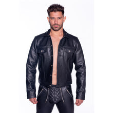 Prowler RED Leather Trucker Jacket XL