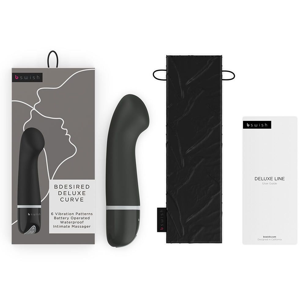 B Swish Bdesired Deluxe Curve Vibrator Black