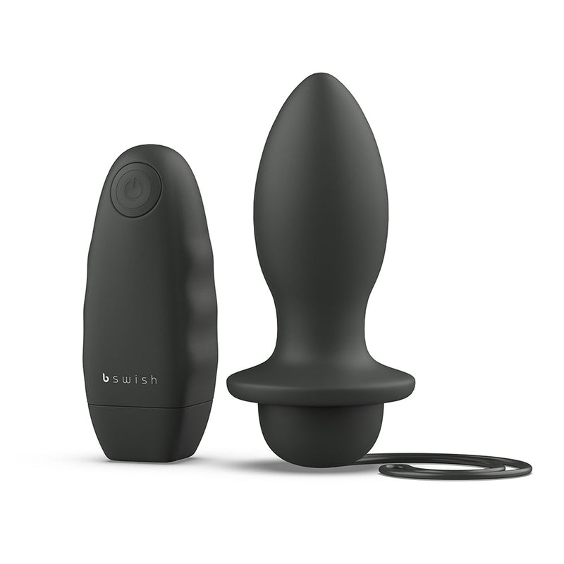 B Swish Bfilled Classic Unleashed Vibrating Plug Black