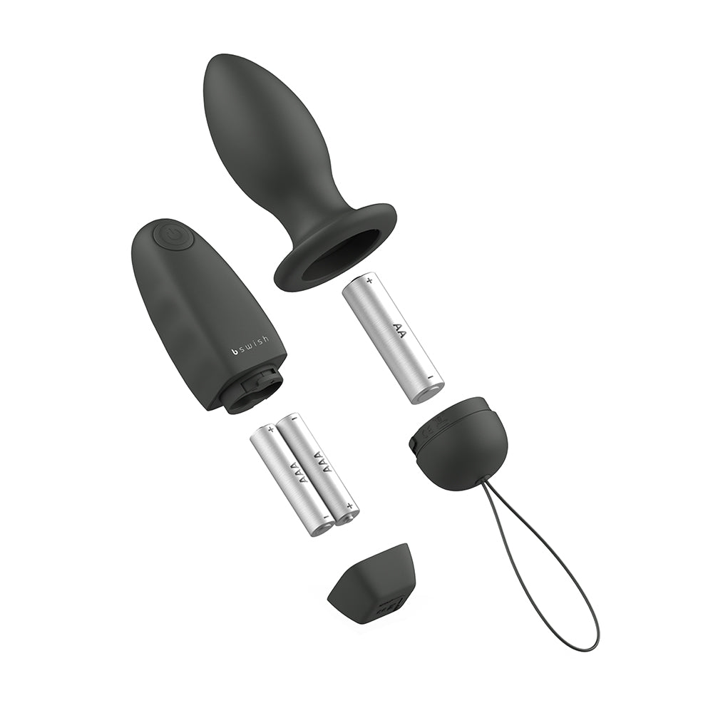 B Swish Bfilled Classic Unleashed Vibrating Plug Black