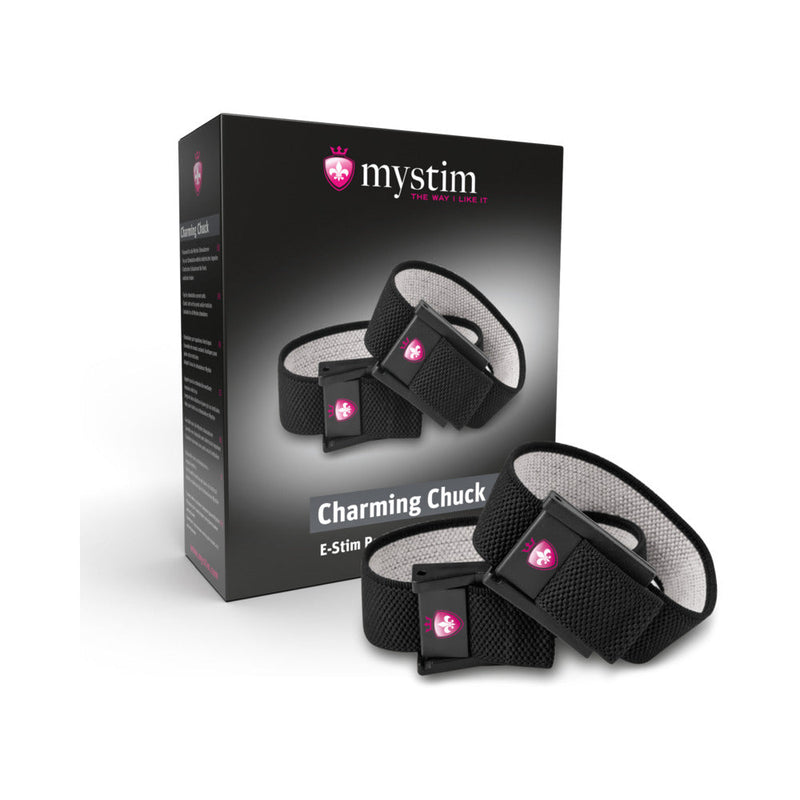 Mystim Charming Chuck 2-Piece Strap Set with 2mm Adapter