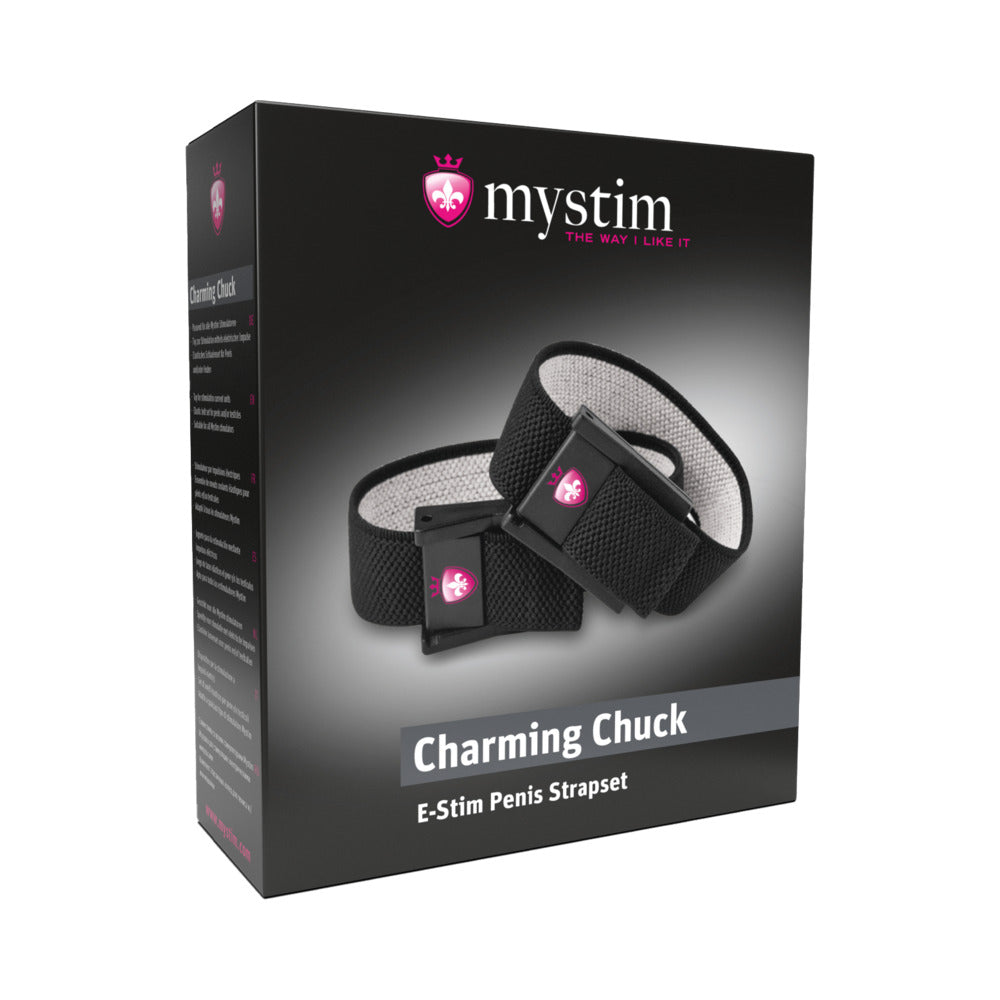 Mystim Charming Chuck 2-Piece Strap Set with 2mm Adapter