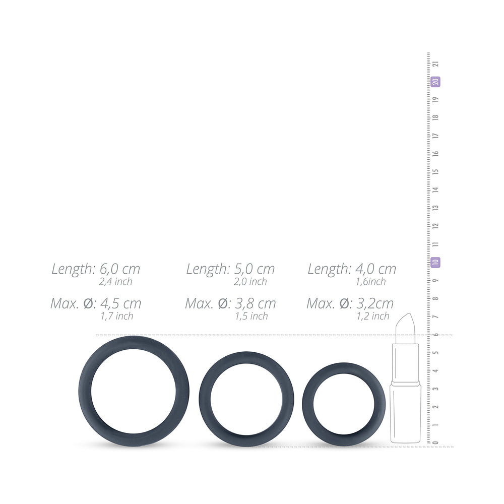 Boners 3-Piece Cockring Set