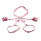 STRICT Bondage Harness with Bows Pink XL-2XL