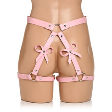 STRICT Bondage Harness with Bows Pink M/L