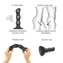 Strap-On-Me Geisha Ball Dildo XL Black