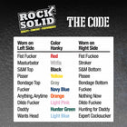 Rock Solid The Code Silicone C-Ring with Bandana Orange/Black