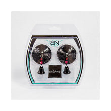 Bijoux de Nip Black Sequin Round Pasties with Bells