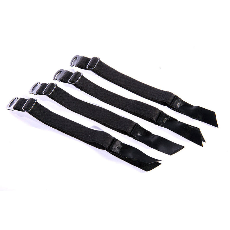 SpareParts Removeable Garters 4-Piece Set Black