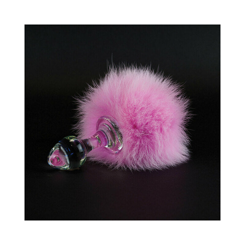 Crystal Delights Magnetic Bunny Tail Plug Pink