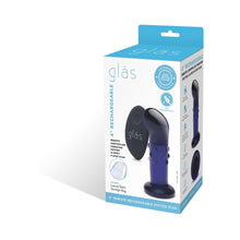 Glas 4 in. Rechargeable Remote-Controlled Vibrating Dotted G-Spot/P-Spot Plug