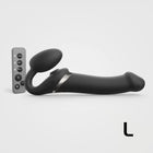 Strap-On-Me Multi Orgasm Bendable Strapless Strap-On Black Large