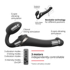 Strap-On-Me Multi Orgasm Bendable Strapless Strap-On Black Small
